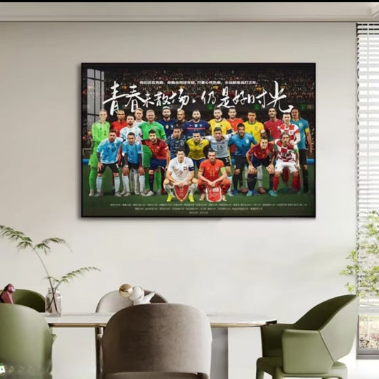 Cristiano Ronaldo and Messi Wall Art
