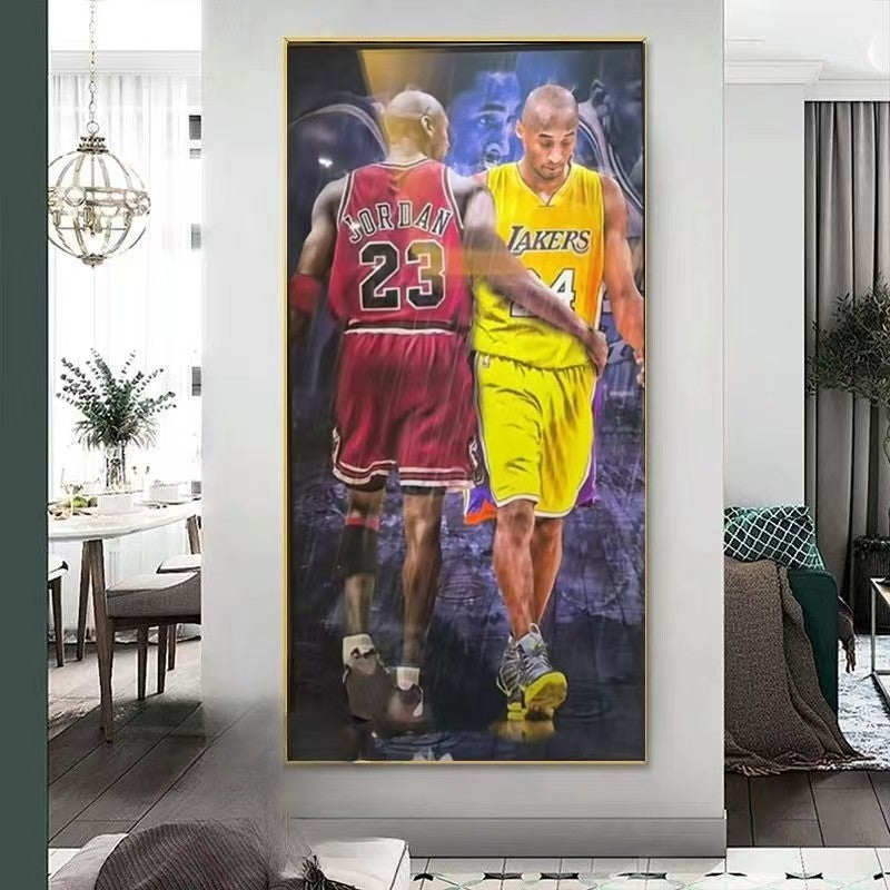 Michael Jordan and Kobe Bryant Wall Art