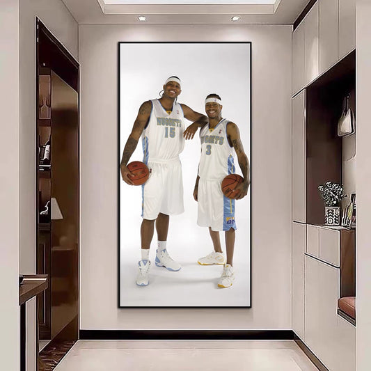 Allen Iverson et Carmelo Anthony Murale Art