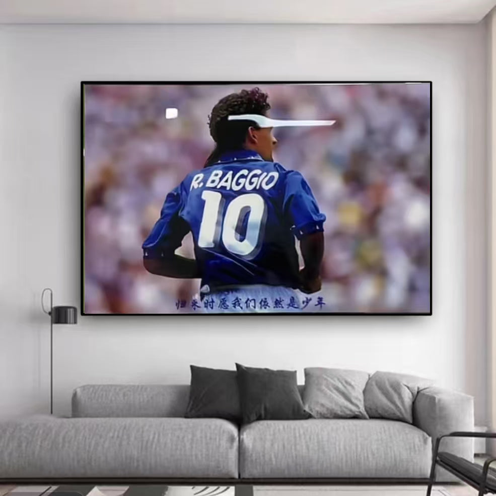 Lienzo Lionel Messi y Cristiano Ronald