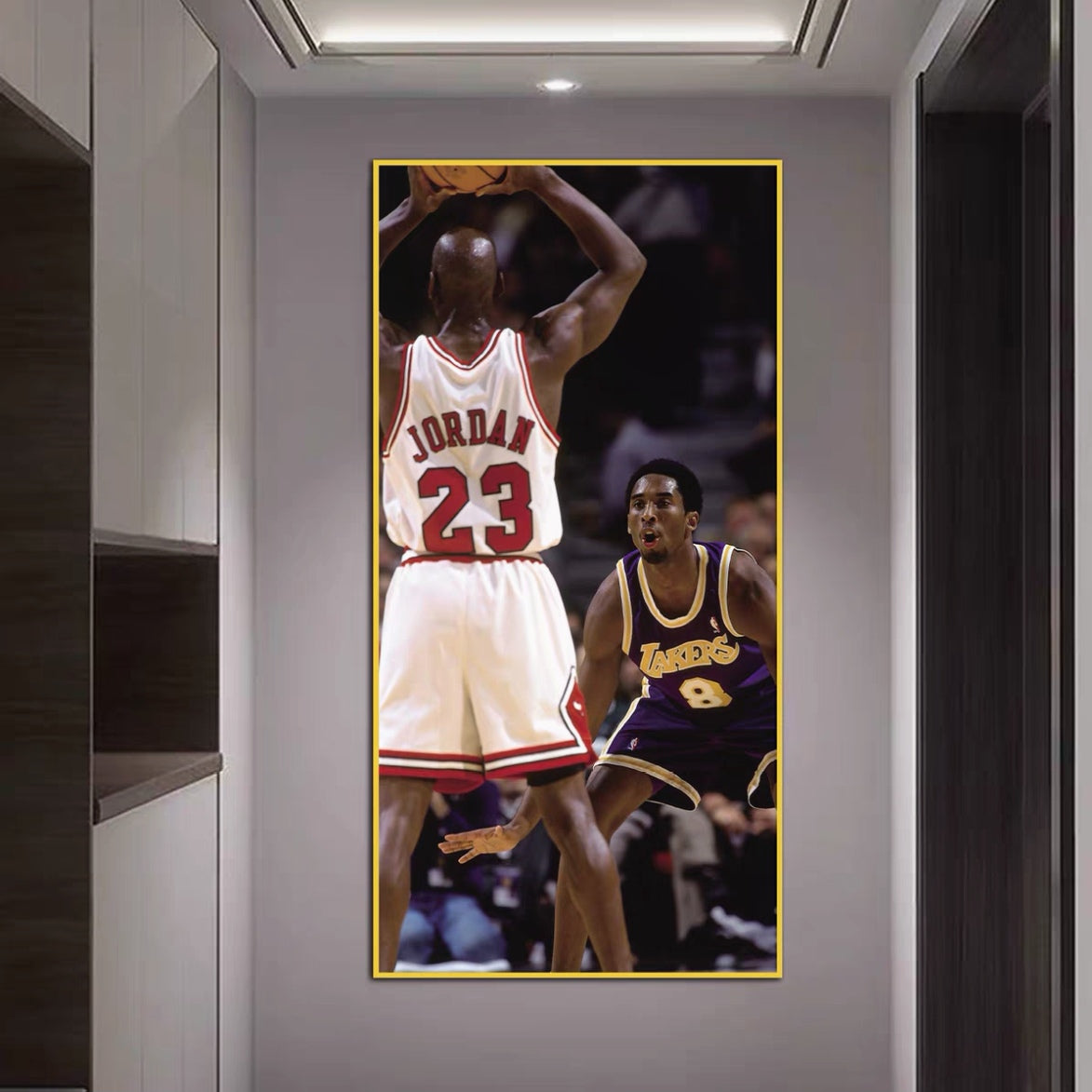 Michael Jordan and Kobe Bryant Wall Art
