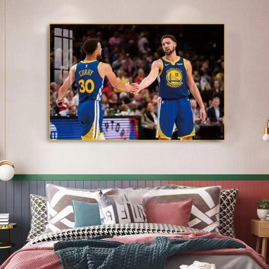 Stephen Curry And Klay Thompson Wall Art