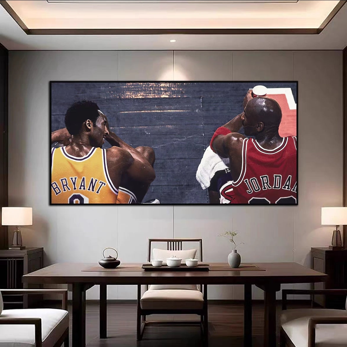 Michael Jordan and Kobe Bryant Wall Art