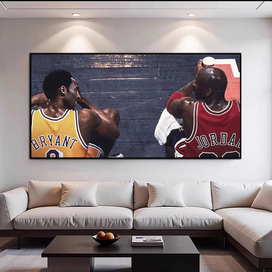 Michael Jordan and Kobe Bryant Wall Art