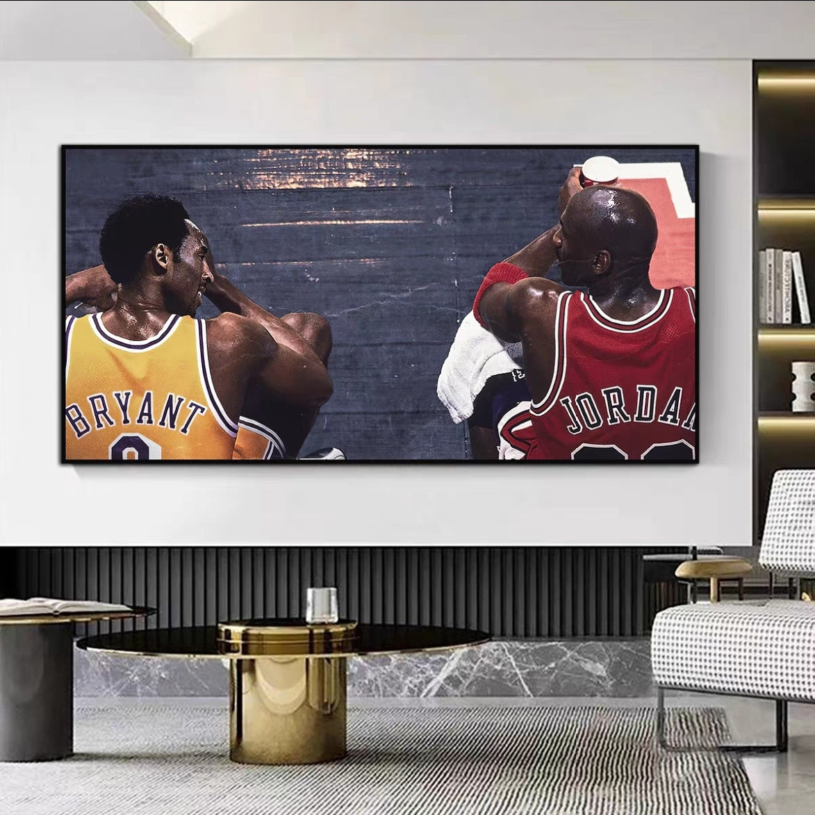 Michael Jordan and Kobe Bryant Wall Art