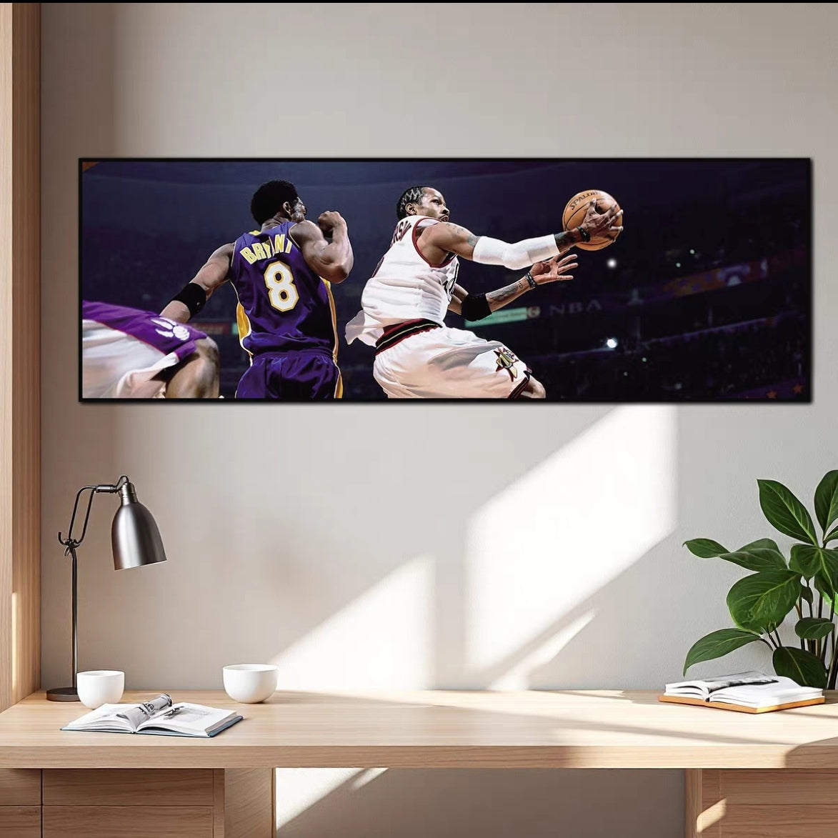 Kobe Bryant And Allen Iverson Wall Art