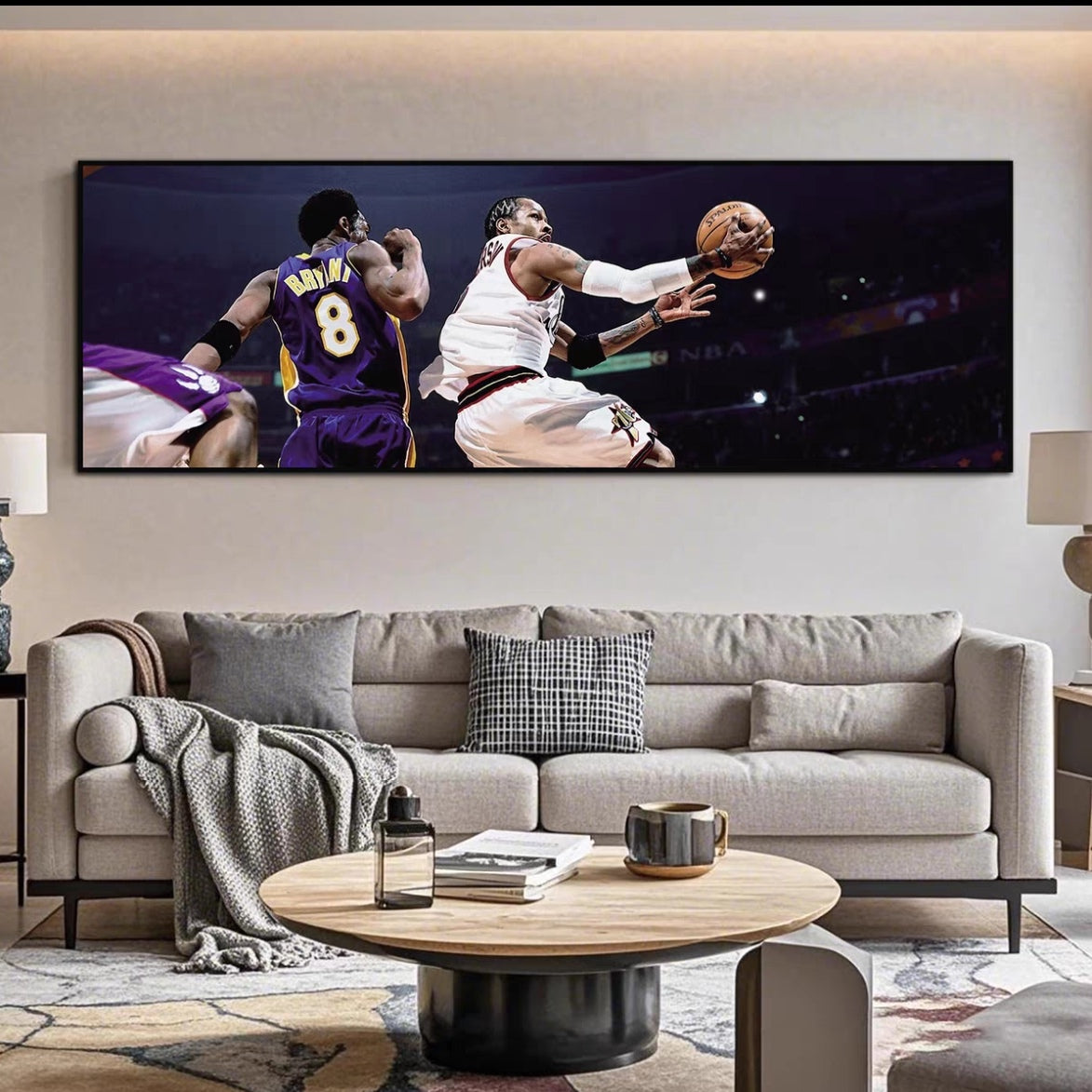Kobe Bryant And Allen Iverson Wall Art