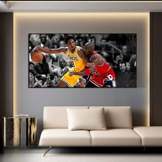 Michael Jordan and Kobe Bryant Wall Art