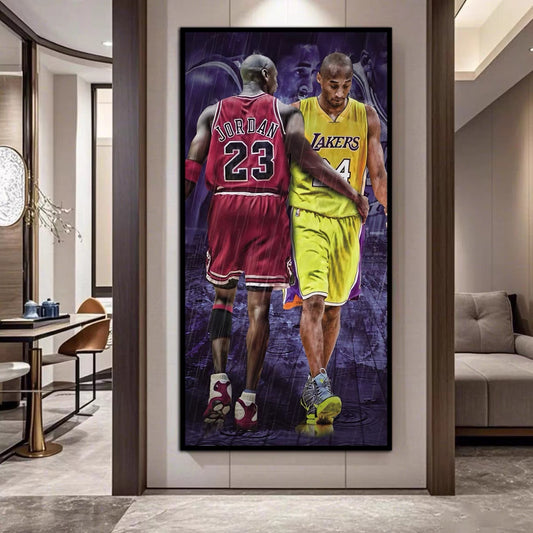 Michael Jordan and Kobe Bryant Wall Art