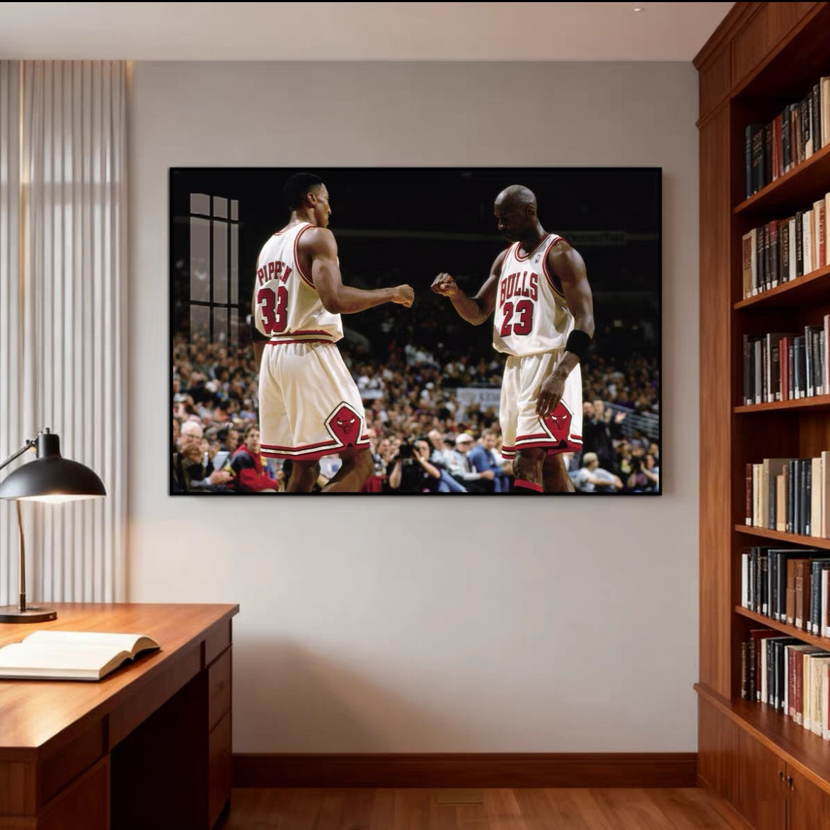 Michael Jordan and Scottie Pippen Wall Art