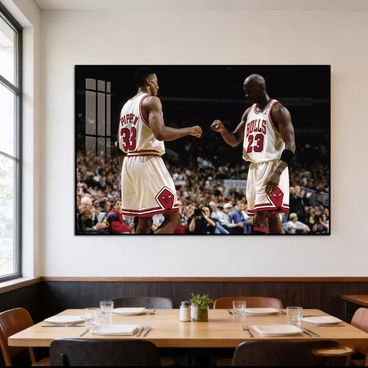 Michael Jordan and Scottie Pippen Wall Art