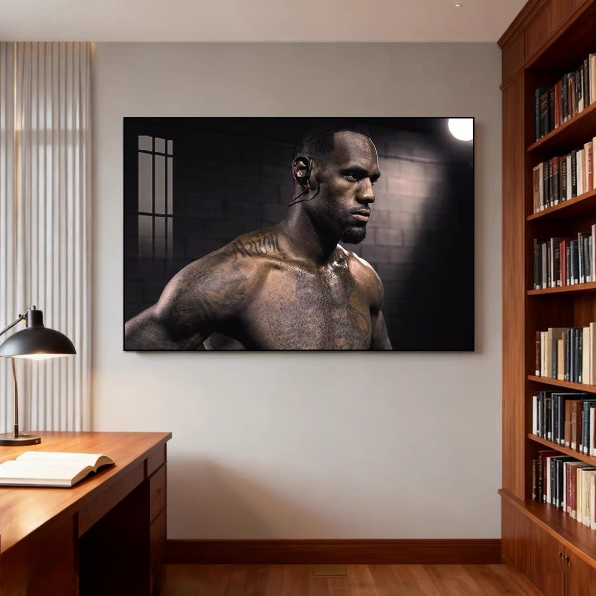 Arte de pared de LeBron James
