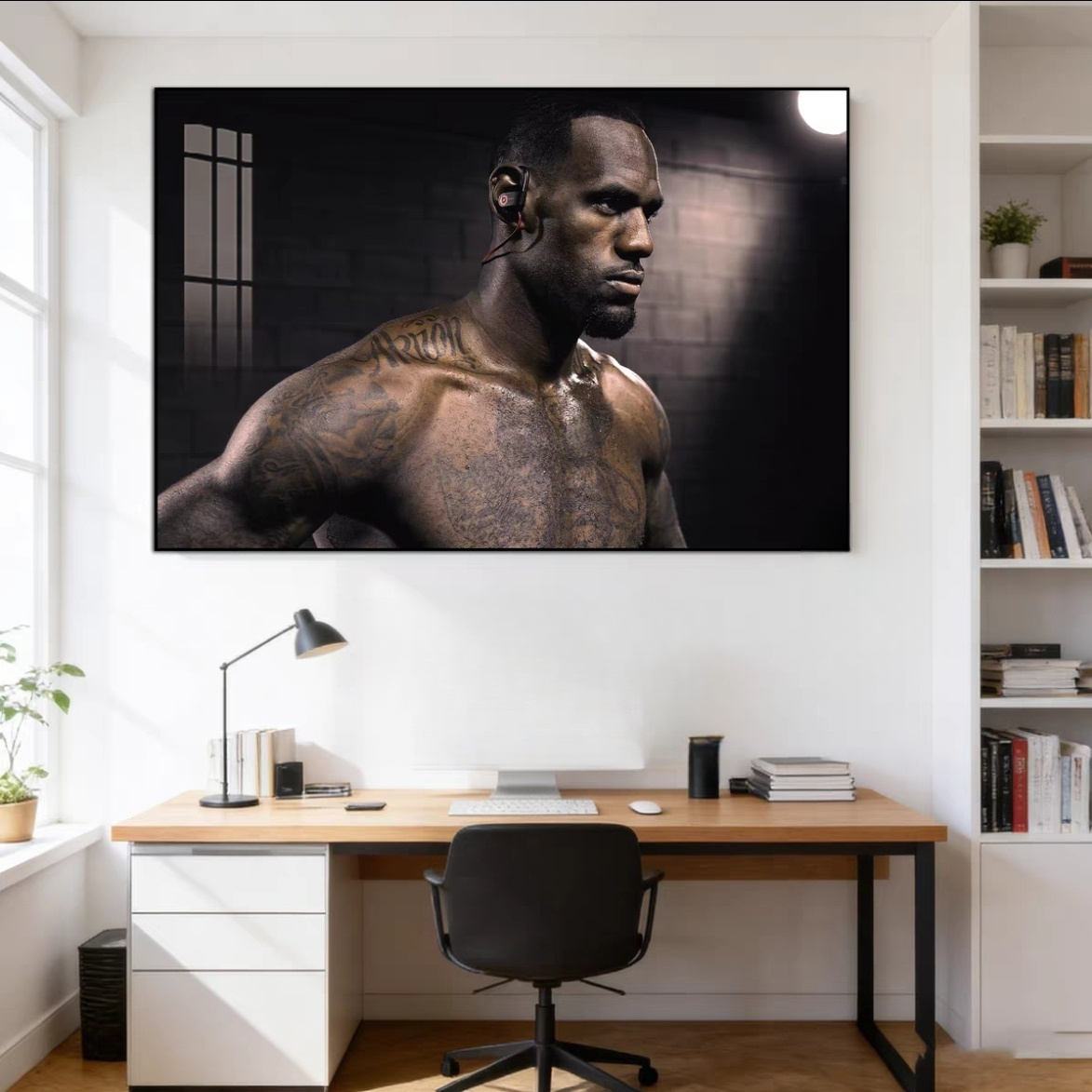 Arte de pared de LeBron James