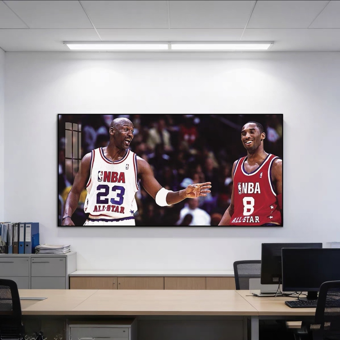 Michael Jordan and Kobe Bryant Wall Art