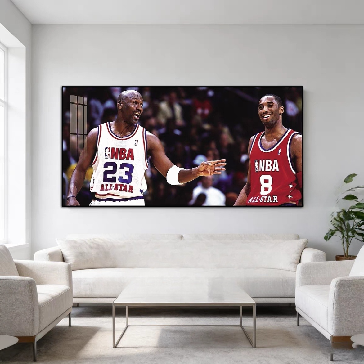 Michael Jordan and Kobe Bryant Wall Art