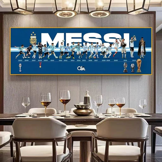 Lionel Messi Wandkunst