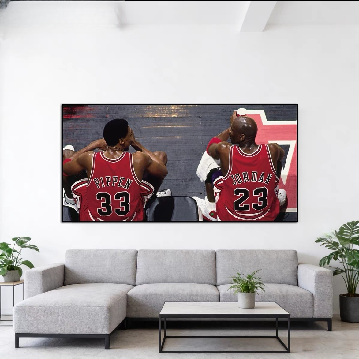 Michael Jordan and Scottie Pippen Wall Art