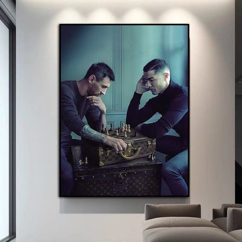 Arte de pared de Lionel Messi