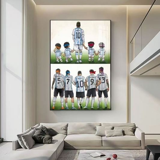 Lionel Messi Wandkunst