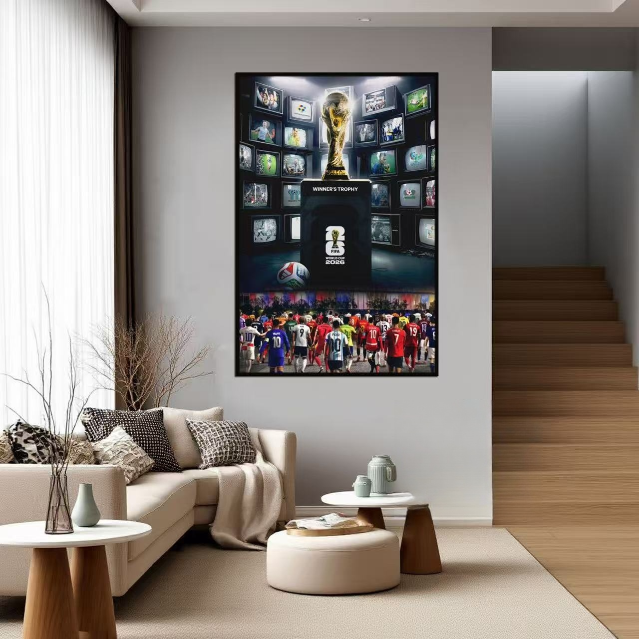 Arte de pared de Lionel Messi