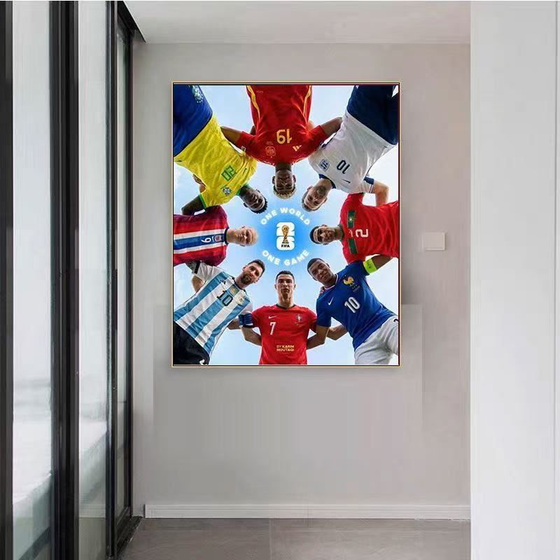 Lionel Messi Wandkunst