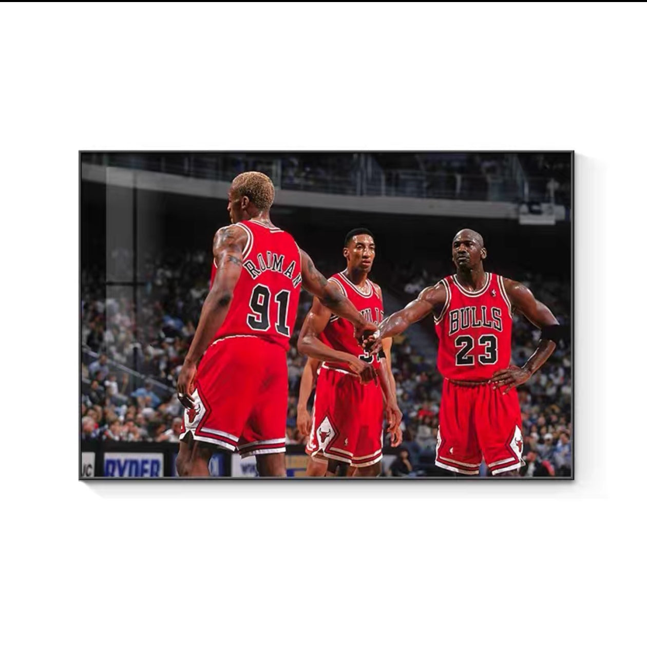 Art mural de Michael Jordan, Scottie Pippen et Dennis Rodman
