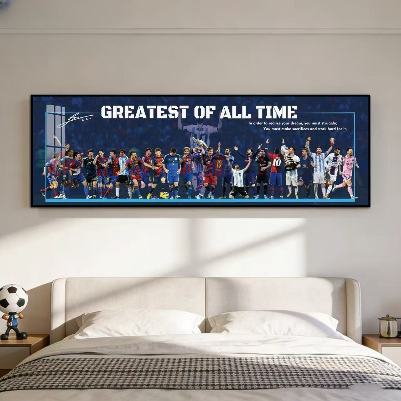Lionel Messi Wandkunst
