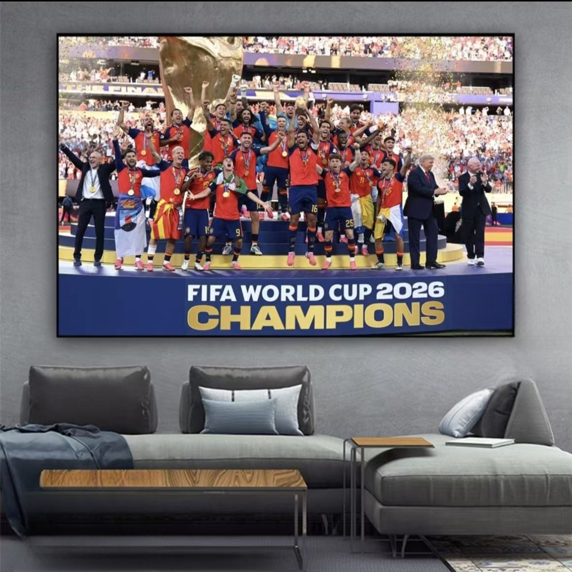 Spain 2026 World Cup Champions Wall Art
