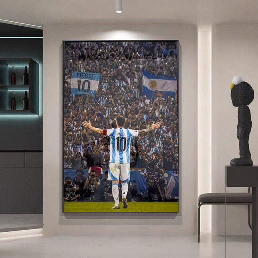 Lionel Messi Wandkunst