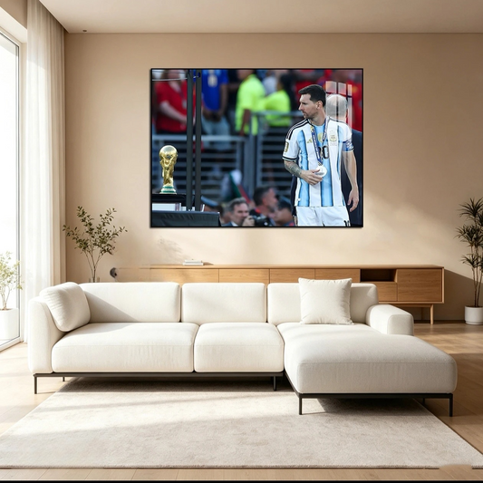 Lionel Messi Wandkunst