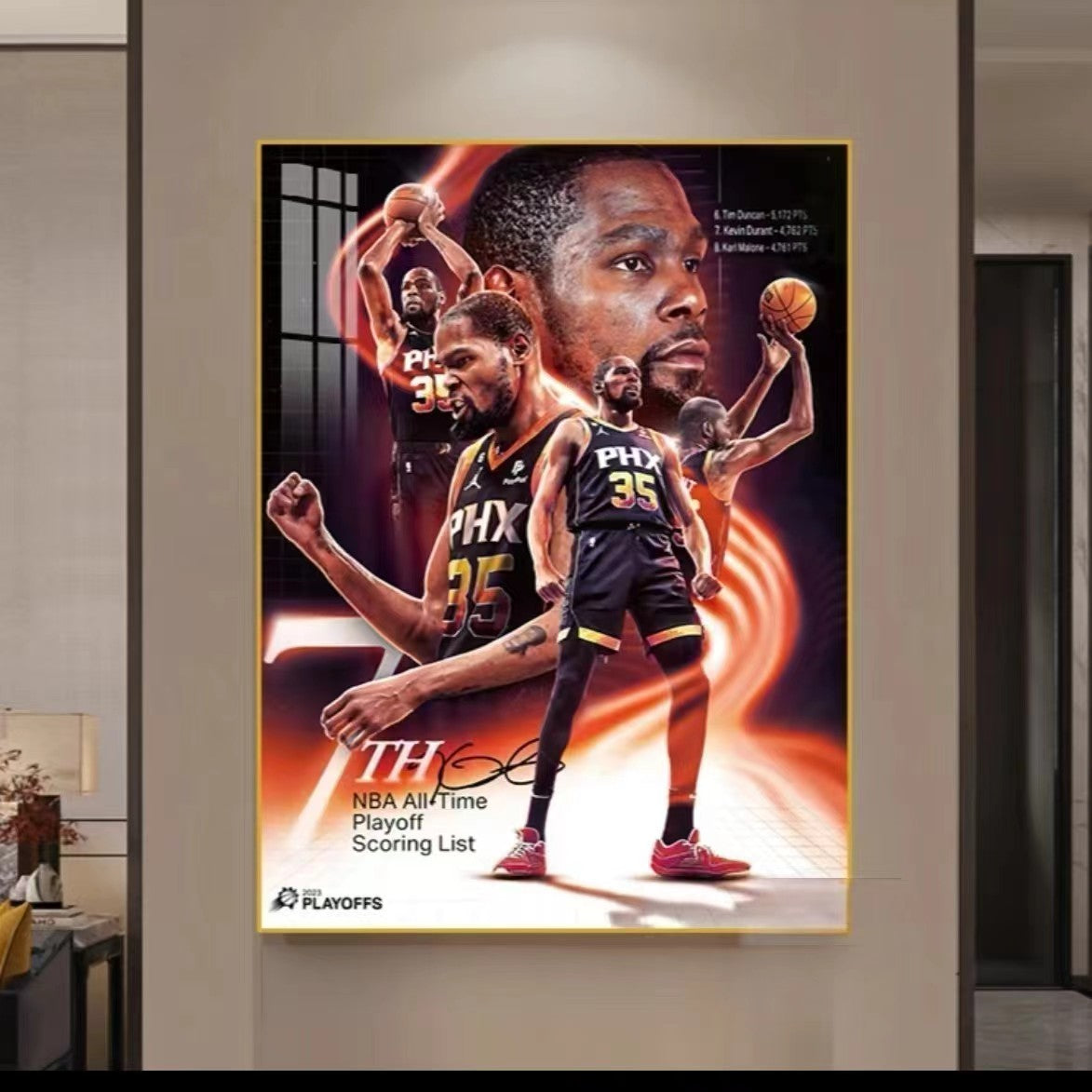 Arte de la pared de Kevin Durant