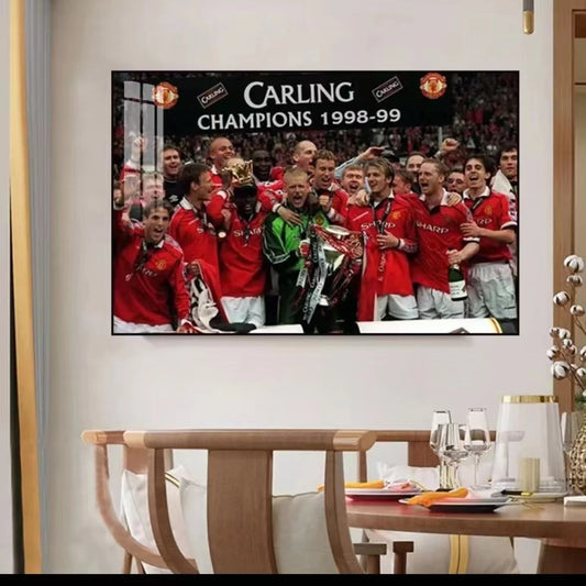 Arte de la pared del Manchester United