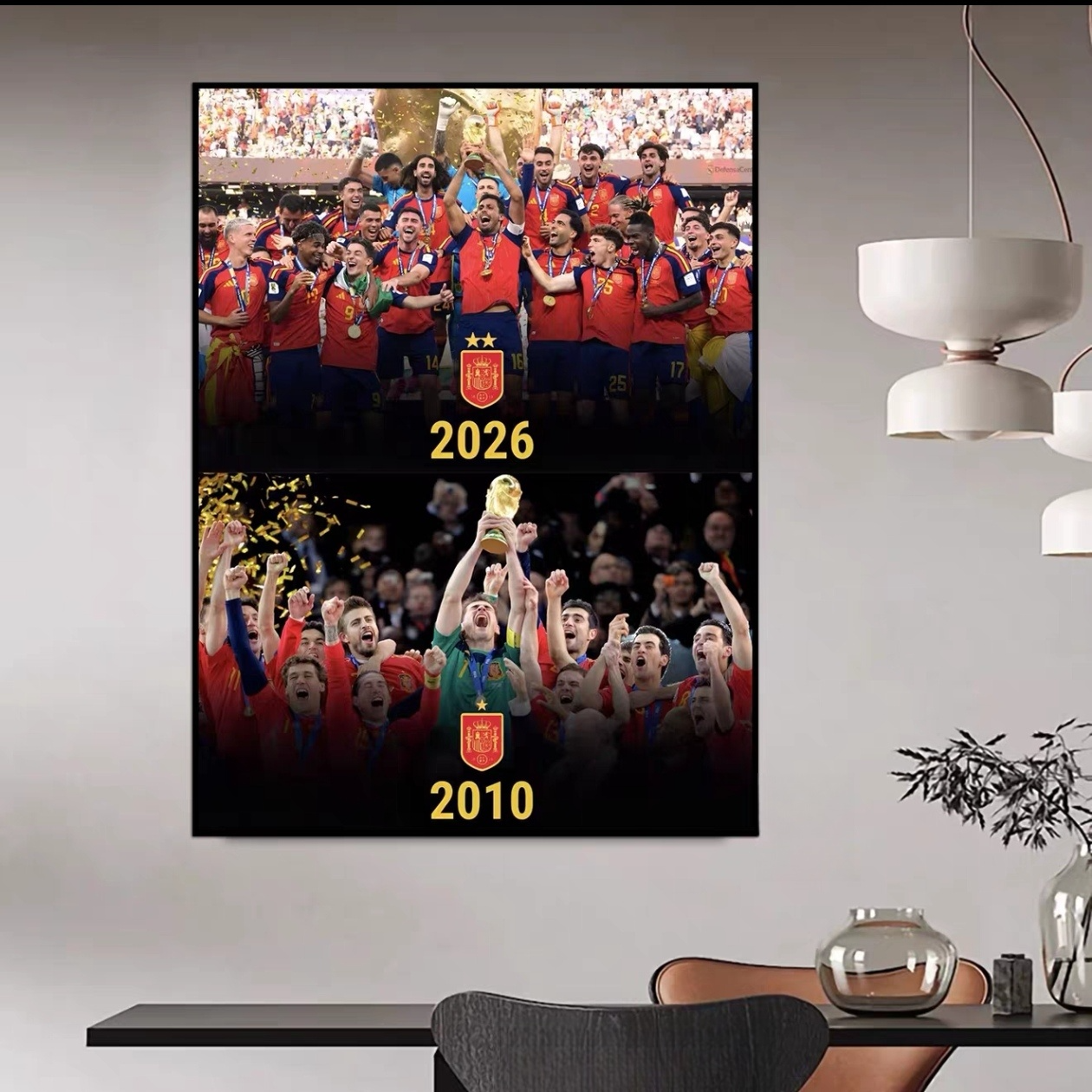 Spain 2026 World Cup Champions Wall Art
