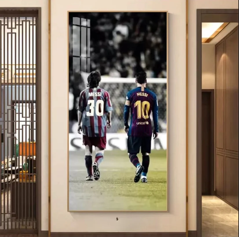 Lionel Messi Wandkunst