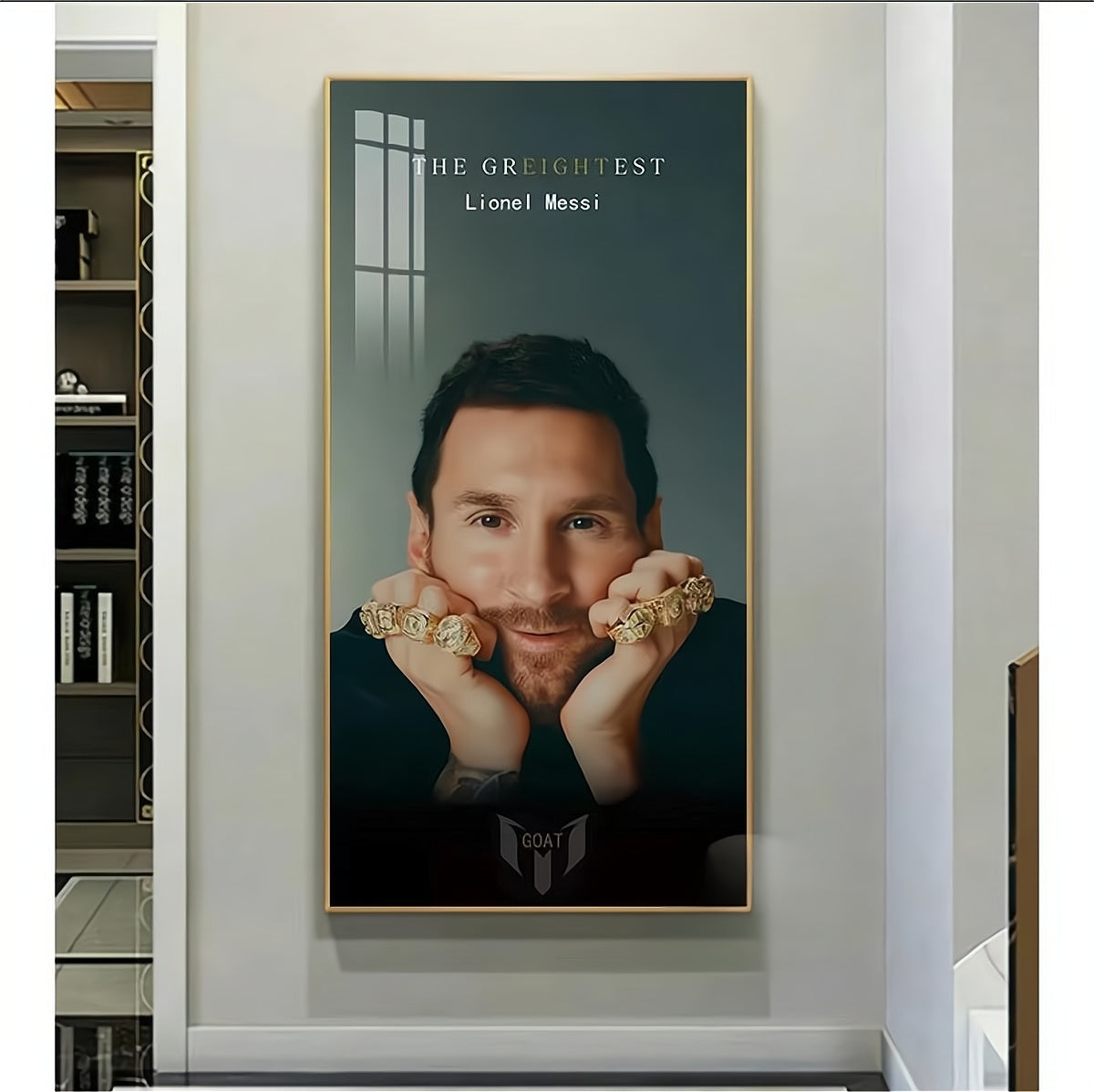 Arte de pared de Lionel Messi