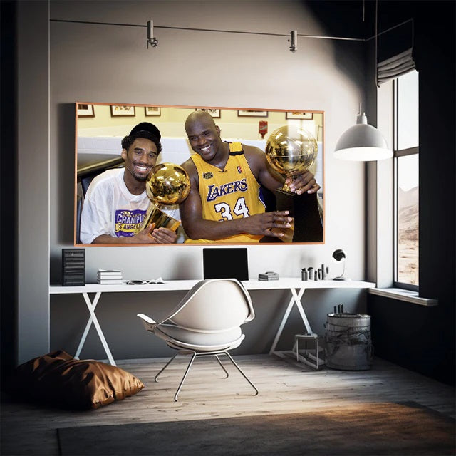 Kobe Bryant and Shaquille O'Neal Wall Art