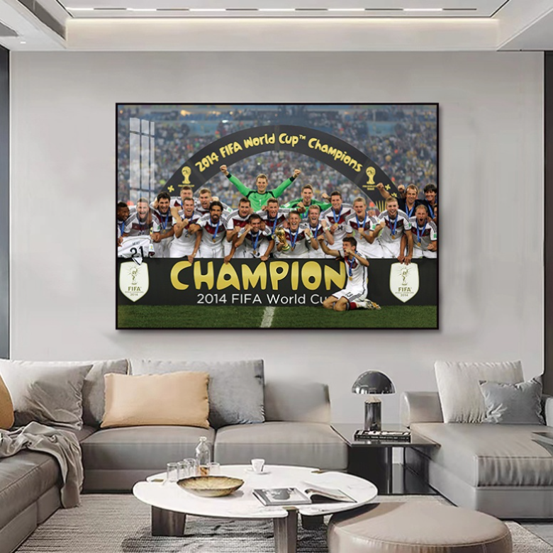 Arte decorativo de pared del equipo nacional alemán campeón de la Copa del Mundo 2014