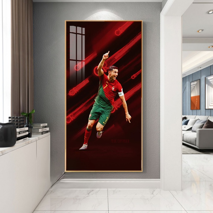 Arte decorativo de la pared del equipo nacional de Portugal de Cristiano Ronaldo