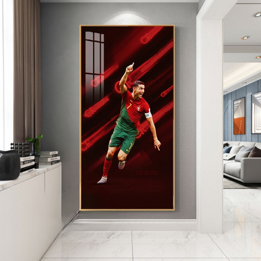 Arte decorativo de la pared del equipo nacional de Portugal de Cristiano Ronaldo