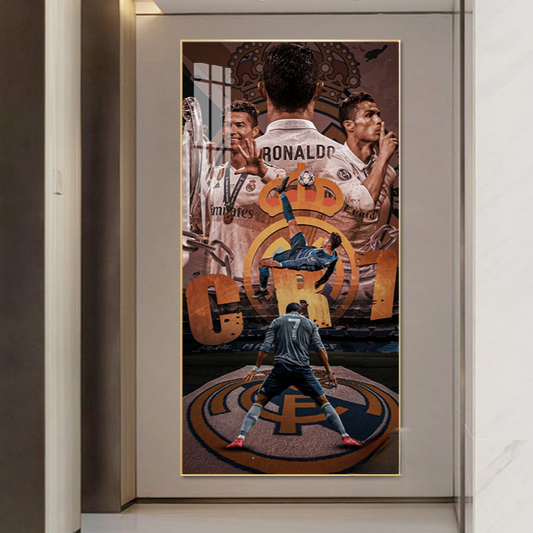 Arte de pared clásico de Cristiano Ronaldo