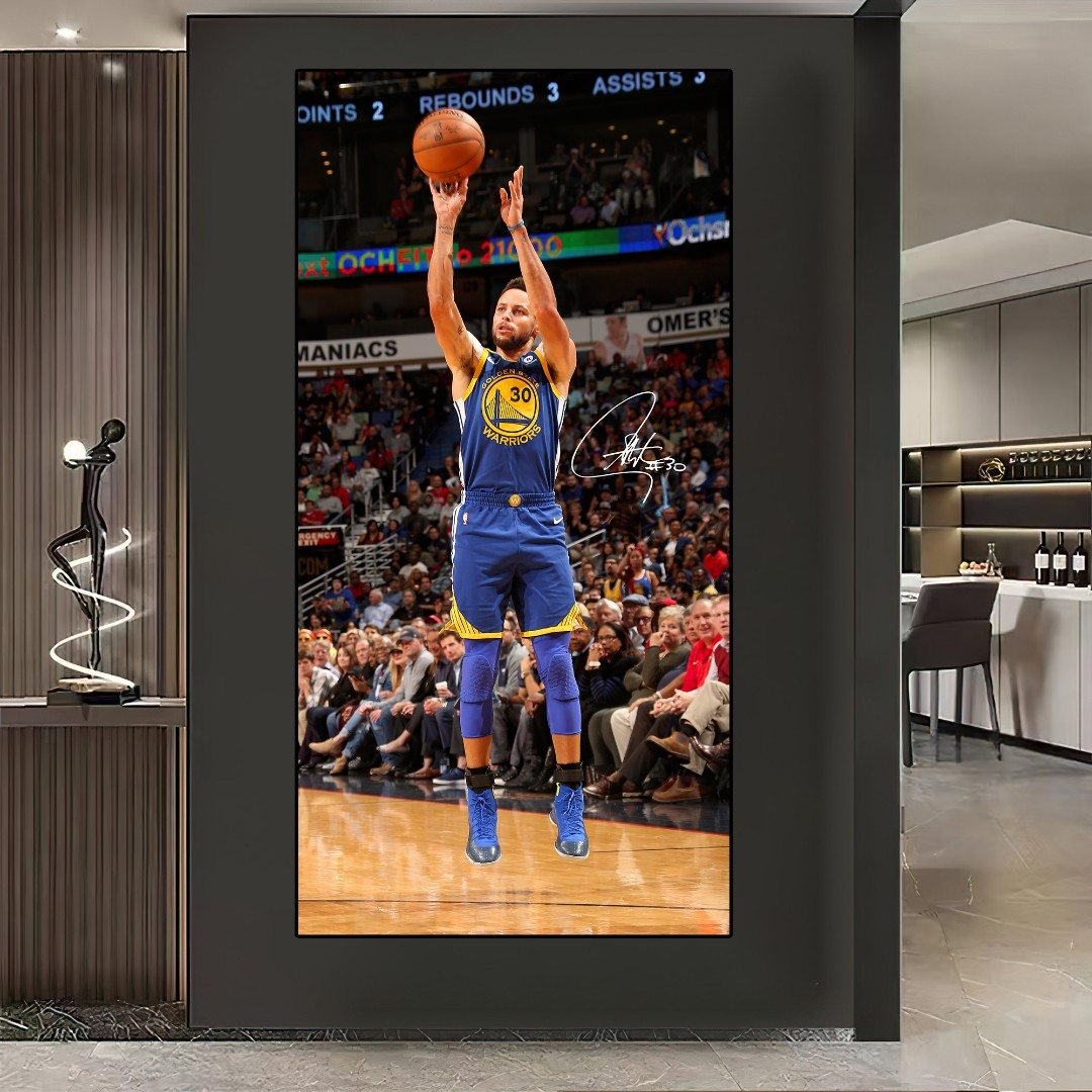 Curry Shooting Signature Wandkunst