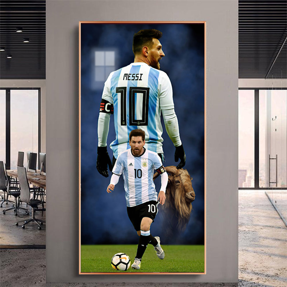 Arte de pared de Lionel Messi