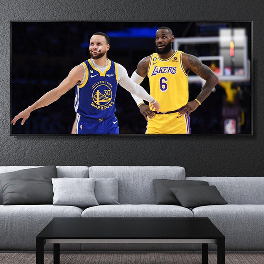 LeBron James and Stephen Curry Wall Art