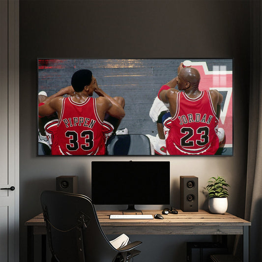 Scottie Pippen and Michael Jordan Wall Art