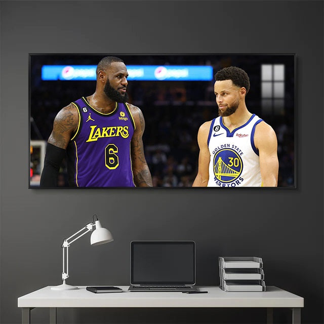 LeBron James and Stephen Curry Wall Art