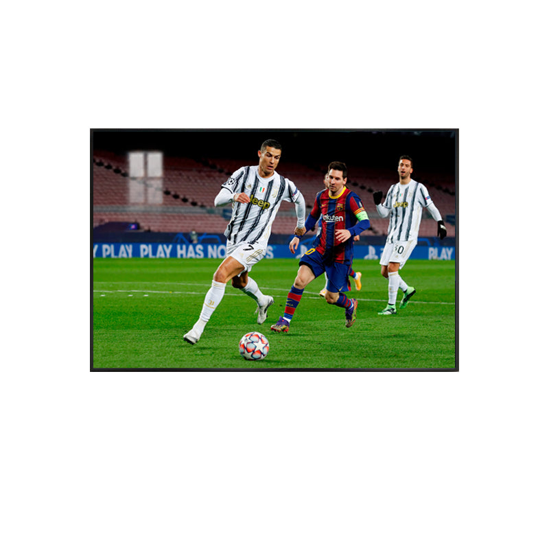 Lienzo Lionel Messi y Cristiano Ronald