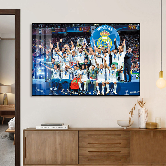 Dekorative Wandkunst, die Real Madrid gewinnt