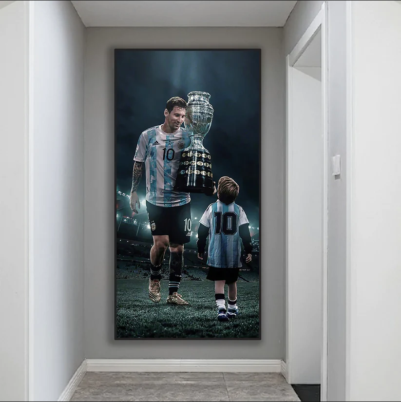 Lionel Messi Wandkunst