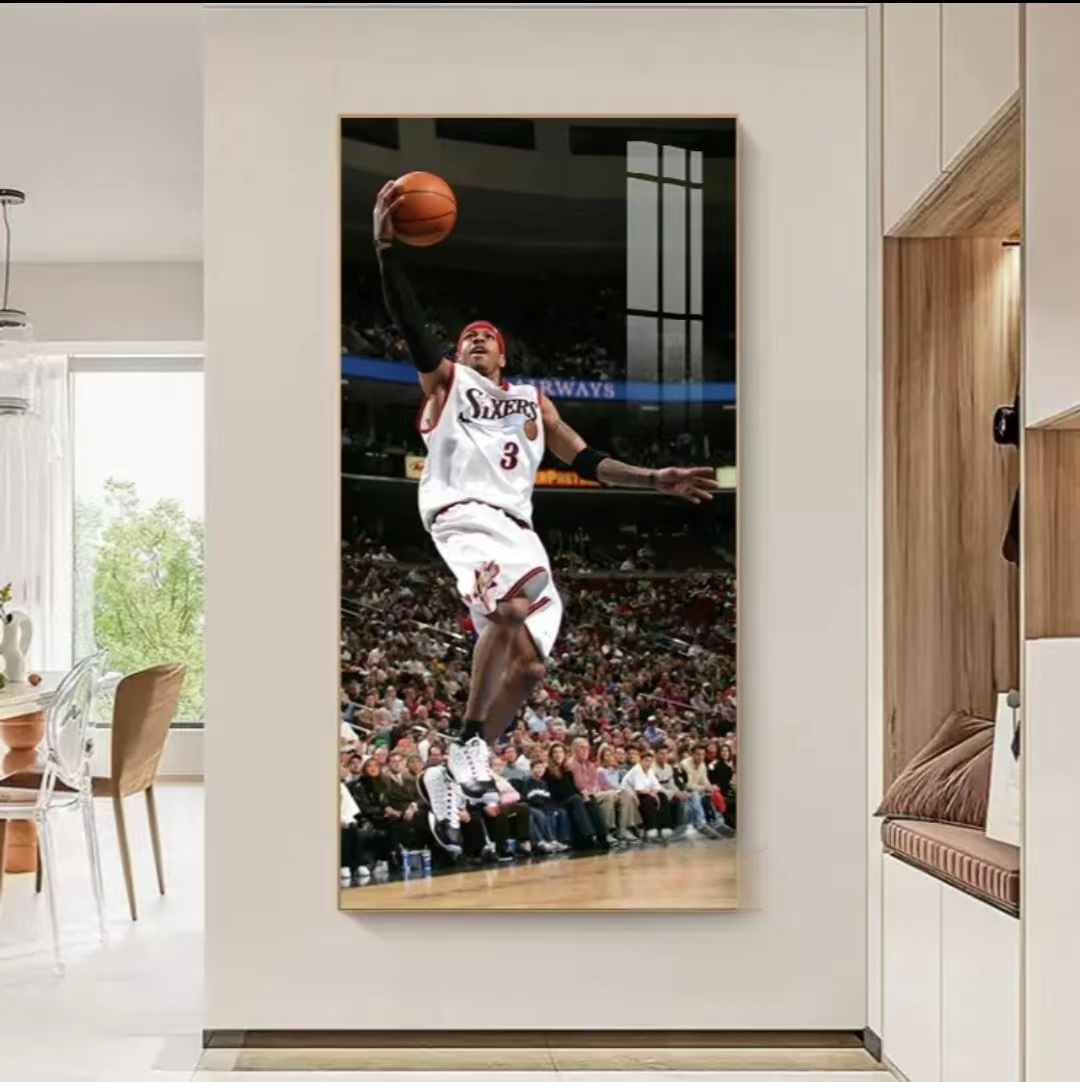 Arte decorativo de pared de porcelana Allen Iverson