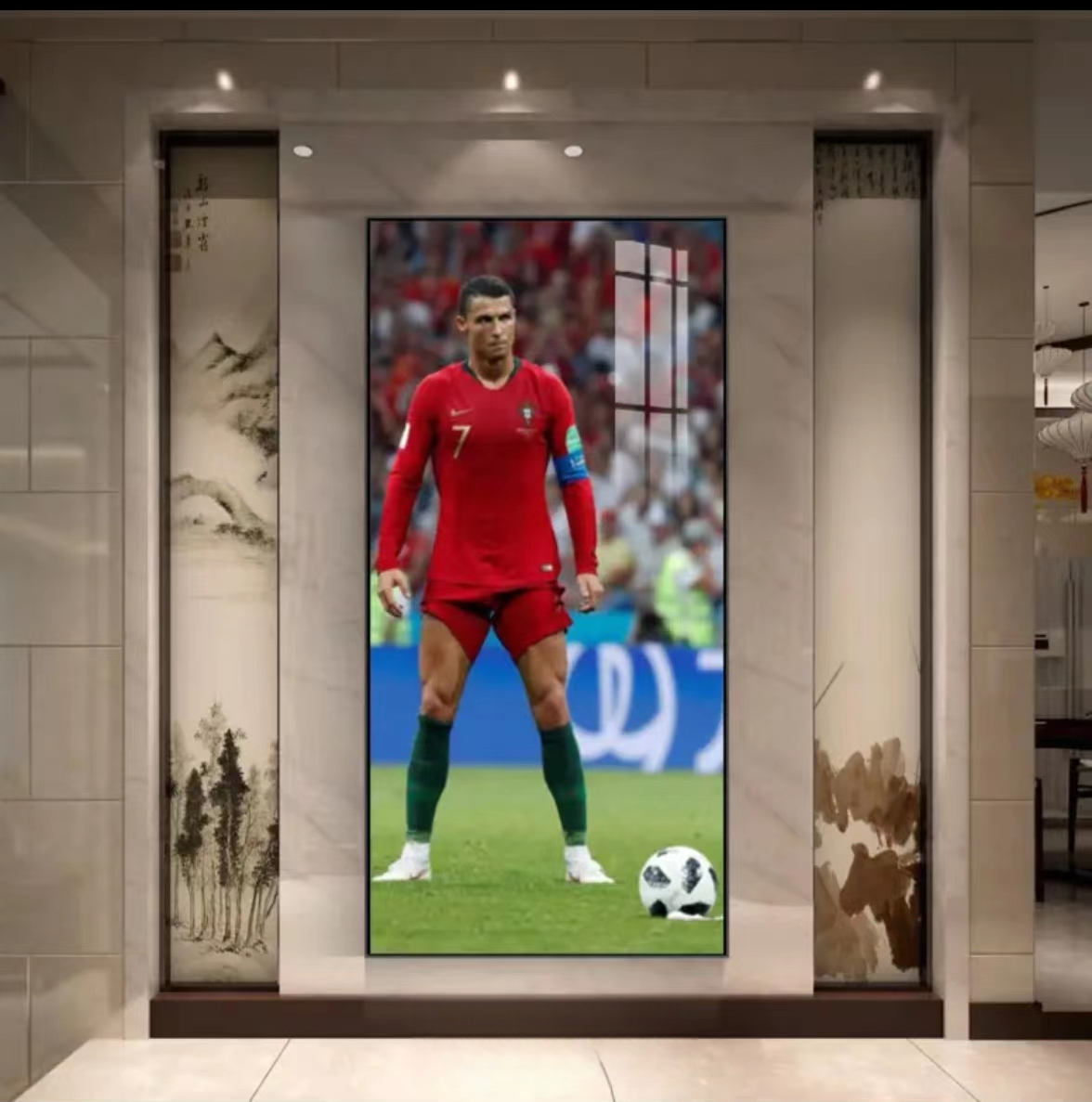 Arte de la pared de Cristiano Ronaldo